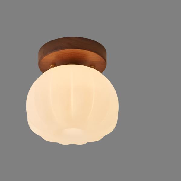 PumpkinGlow – Playful and Modern Flush Ceiling Lamp for Any Room