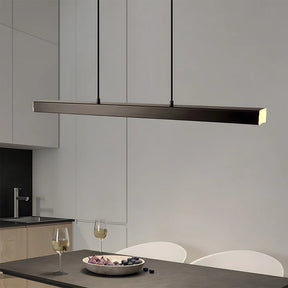 LineGlow - Minimalist One-Line LED Pendant Light for a Sleek Dining Room