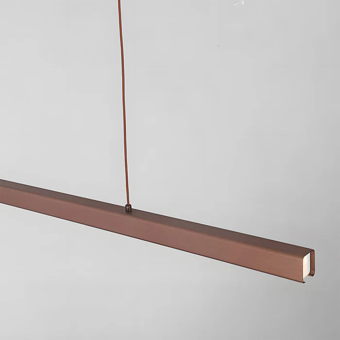 LineGlow - Minimalist One-Line LED Pendant Light for a Sleek Dining Room