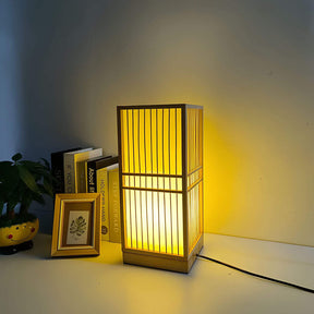 SereneGlow - Japanese-inspired LED table lamp with calming light and elegant design