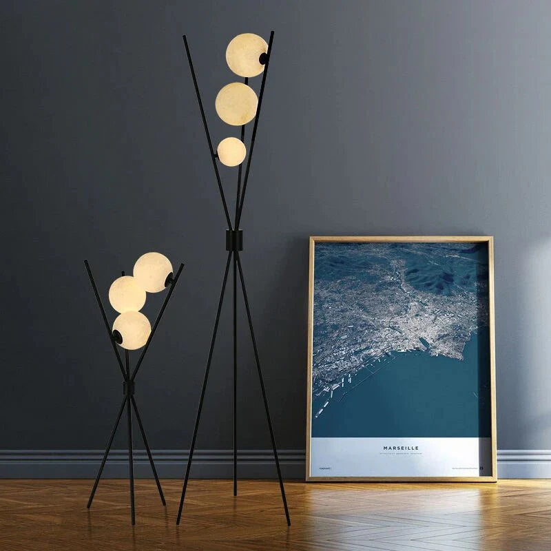 OrbitGlow – Elegant LED Table and Floor Lamp for a Serene Ambiance