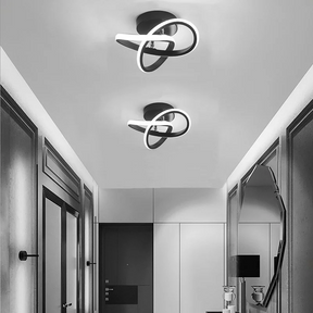 LumaGlow – Minimalist Metal LED Ceiling Light for Sophisticated Style