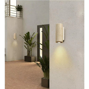 LumeStone – Sleek Modern Wall Sconce with Textured Design for Ambient Glow