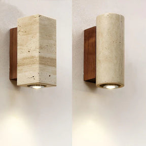 LumeStone – Sleek Modern Wall Sconce with Textured Design for Ambient Glow