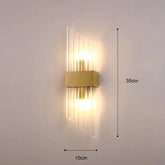 VeraGlow – Elegant Vertical Glass Rod Wall Lamp for Chic Interiors