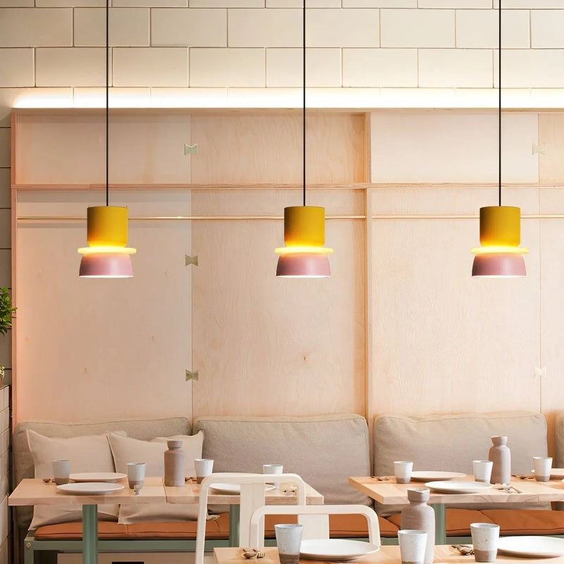 VivaGlow – Playful Layered Pendant Light with Vibrant and Modern Design