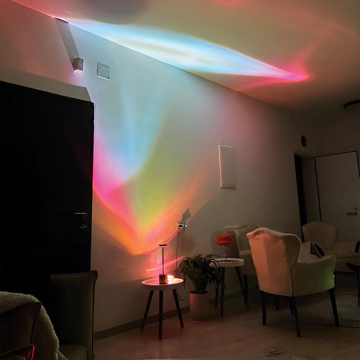 CrystalGlow – Decorative Light Fixture with Colorful Light Refraction Effects