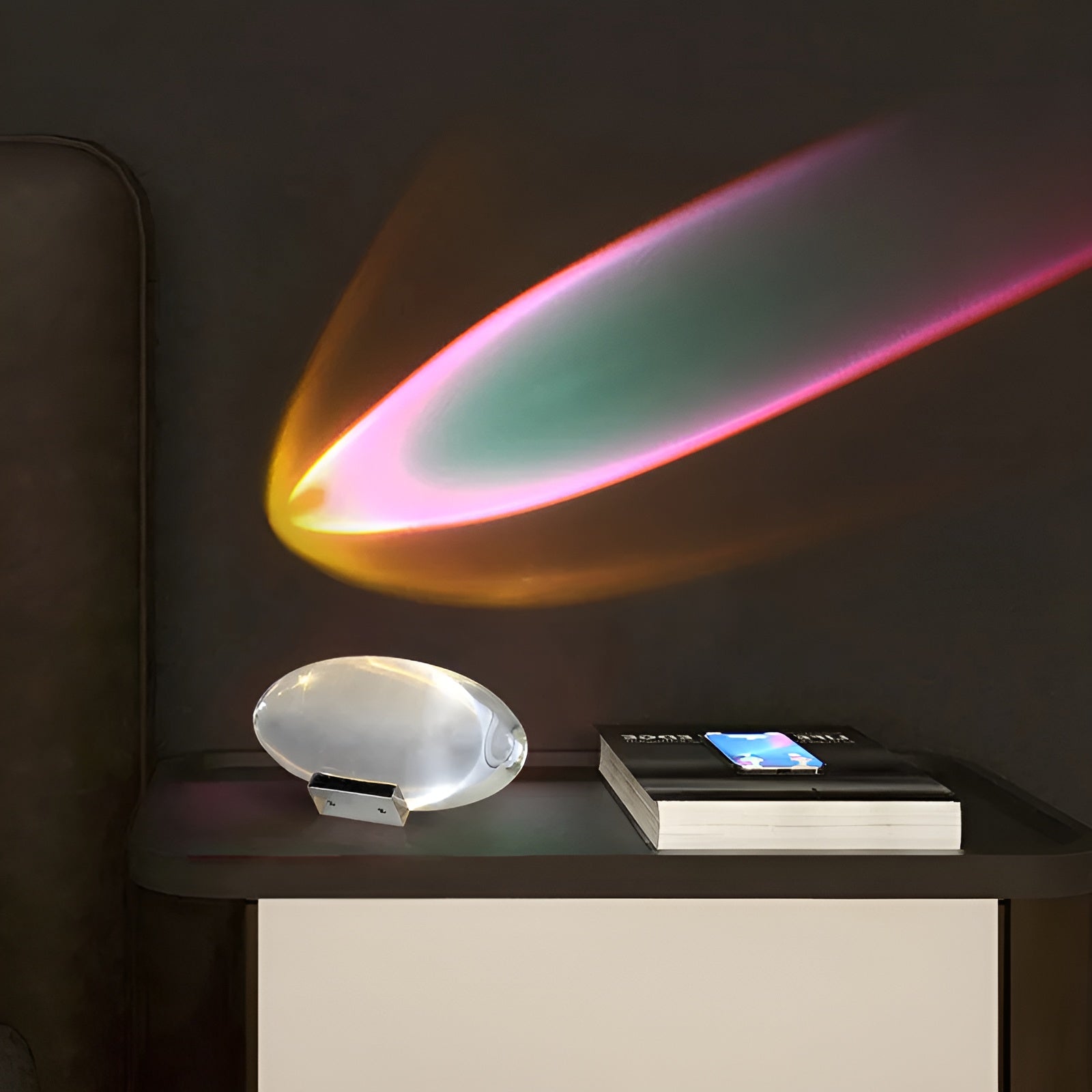 CrystalGlow – Decorative Light Fixture with Colorful Light Refraction Effects