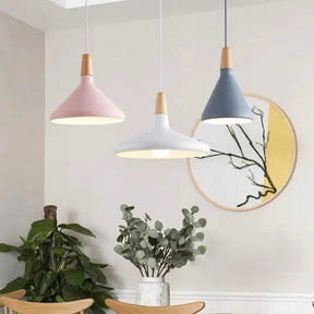 GlowCone - Modern Pendant Lamp with Macaron Inspired Design and Vibrant Colors