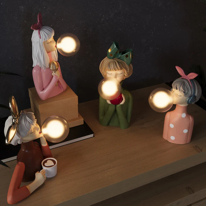 ArtisanGlow - Handcrafted Table Lamp Combining Elegance and Warm Ambiance