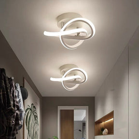 LumaGlow – Minimalist Metal LED Ceiling Light for Sophisticated Style