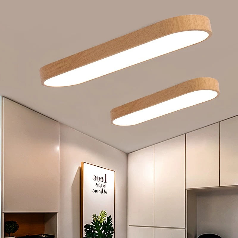 LumiScape - Sleek Oval LED Ceiling Light with Modern Design for Bright Indoor Lighting