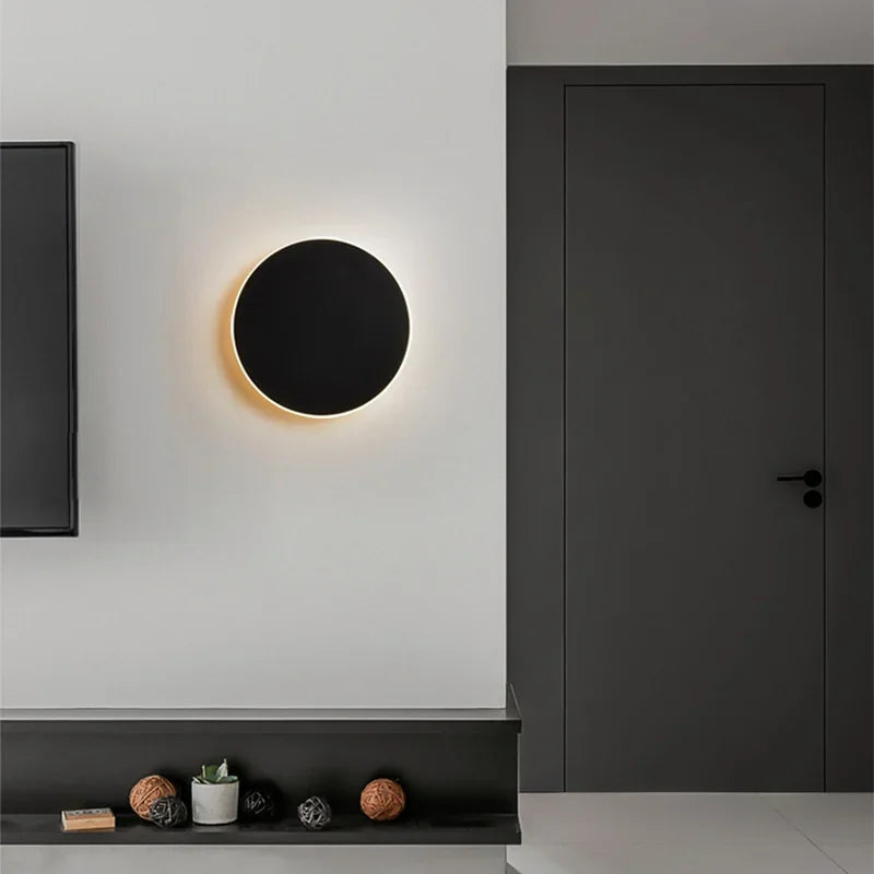 LumiGlow – Modern Minimalist LED Wall Sconce with Backlight Effect