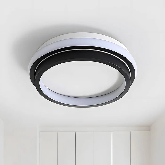 LumeSquare – Stylish Flush Mount Ceiling Light for a Modern Bedroom