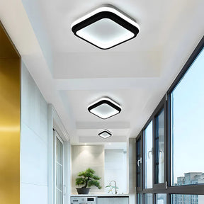 LumeSquare – Stylish Flush Mount Ceiling Light for a Modern Bedroom