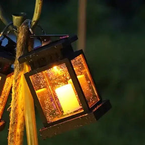 AuraGlow - Elegant Wireless Garden Lantern for a Cozy Outdoor Atmosphere