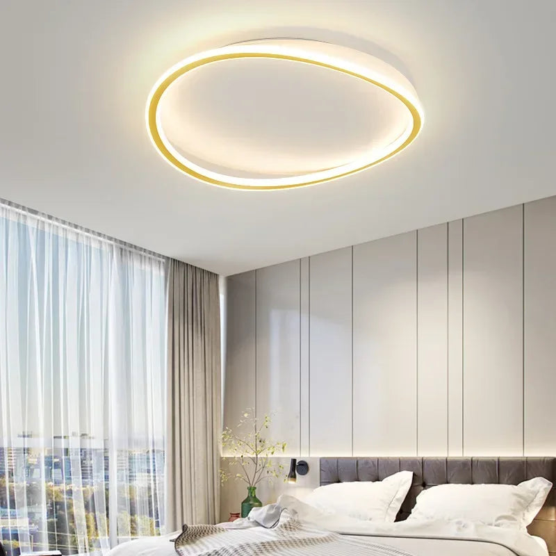 HaloGlow – Modern Ceiling Light with Circular Design and LED Halo Illumination