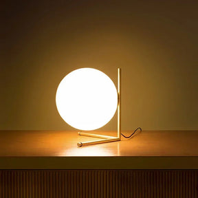 HaloSphere – Soft Glow Table Lamp with a Circular Globe, Ideal for Nightstands and Cozy Ambience