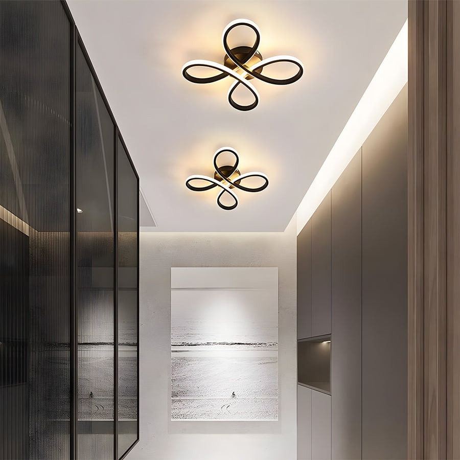 LumiGlow - Reliable LED Ceiling Light with Modern Geometric Design