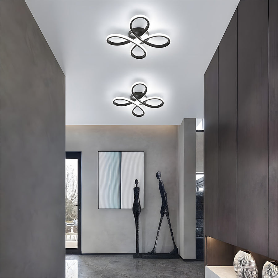 LumiGlow - Reliable LED Ceiling Light with Modern Geometric Design