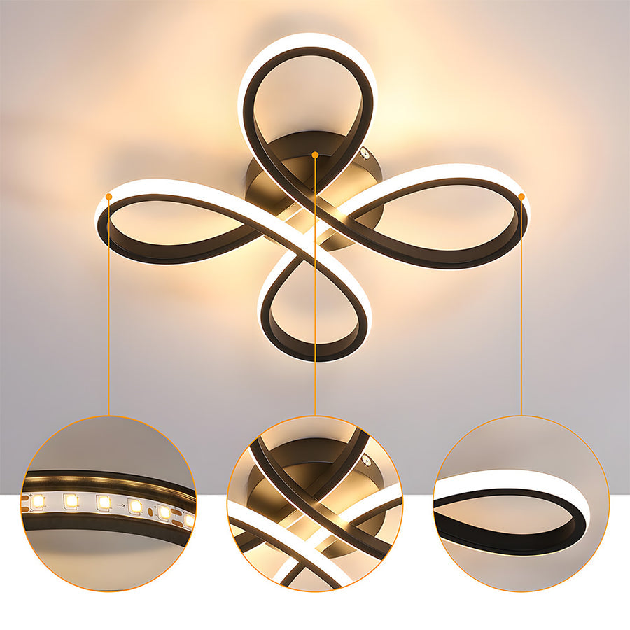 LumiGlow - Reliable LED Ceiling Light with Modern Geometric Design