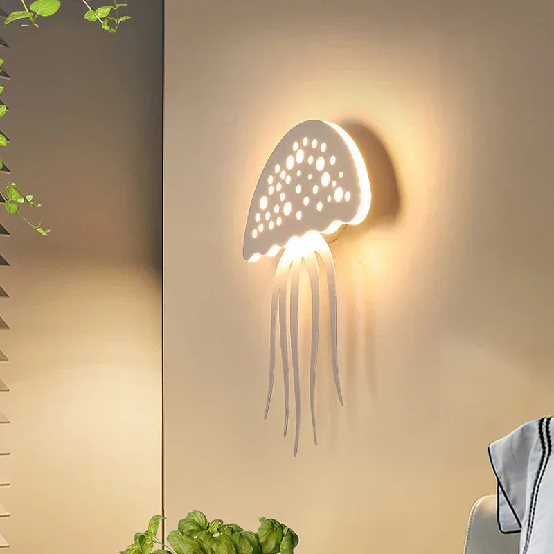 LumiJell - Playful LED wall lamp with jellyfish-inspired design and soft glow