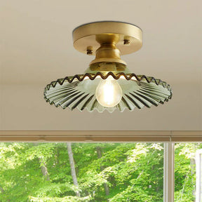 NordFloral – Nordic Glass Semi-Flush Ceiling Light with Elegant Glow