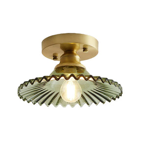 NordFloral – Nordic Glass Semi-Flush Ceiling Light with Elegant Glow