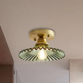 NordFloral – Nordic Glass Semi-Flush Ceiling Light with Elegant Glow