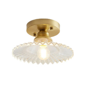 NordFloral – Nordic Glass Semi-Flush Ceiling Light with Elegant Glow