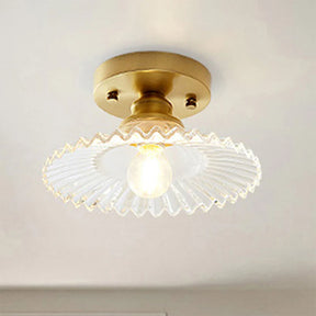 NordFloral – Nordic Glass Semi-Flush Ceiling Light with Elegant Glow