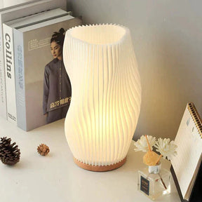 WaveLuxe - Stylish USB lamp with dual light shades and modern wave design