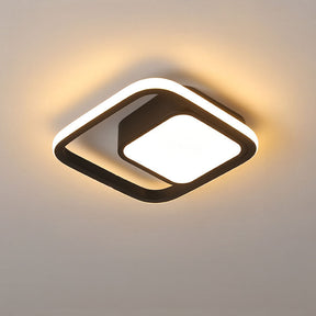 LunaGlow - Minimalist Double Ring LED Ceiling Lamp for Modern Interiors