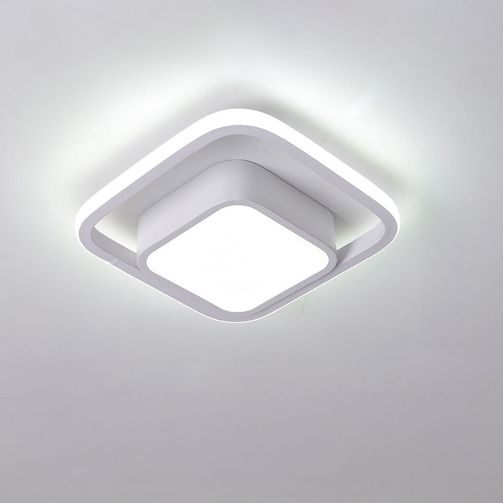 LunaGlow - Minimalist Double Ring LED Ceiling Lamp for Modern Interiors