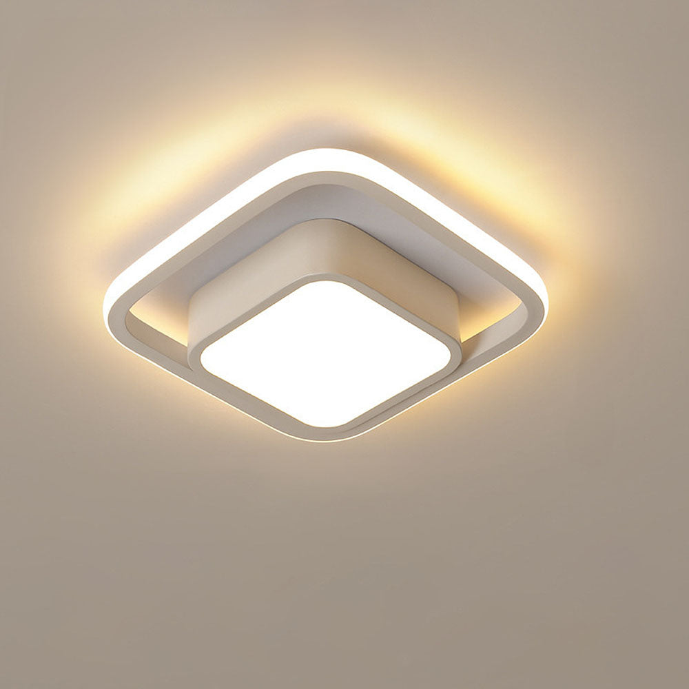 LunaGlow - Minimalist Double Ring LED Ceiling Lamp for Modern Interiors