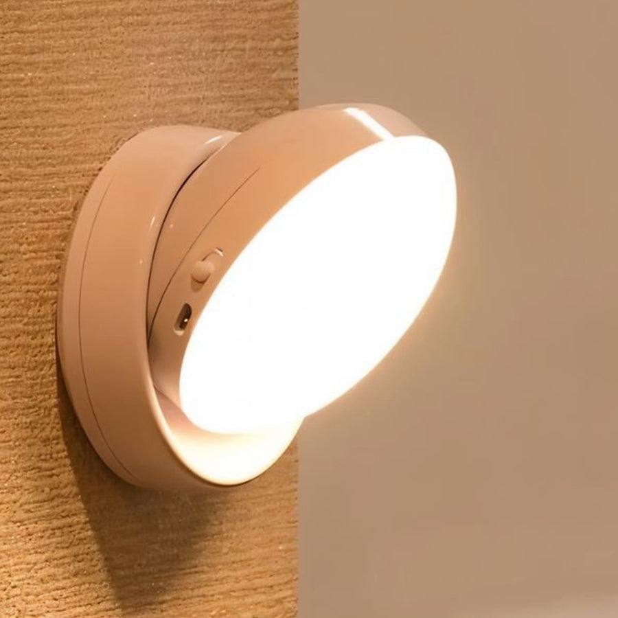 LumaGlow - Contemporary Motion Sensor Light with 360° Rotation and Rechargeable Design