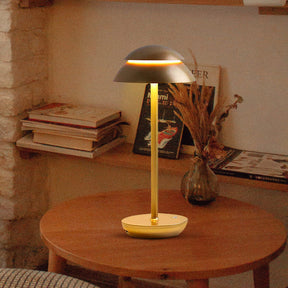 LumoCurve - Sleek cordless table lamp with adjustable brightness and modern design