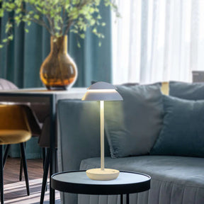 LumoCurve - Sleek cordless table lamp with adjustable brightness and modern design