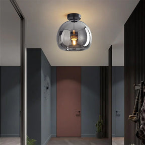 LumiSphere – Elegant Dome Glass Ceiling Light with a Contemporary Glow