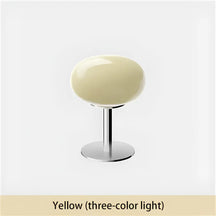 RadiantGlow - Sleek Table Lamp with Rounded Glass Shade