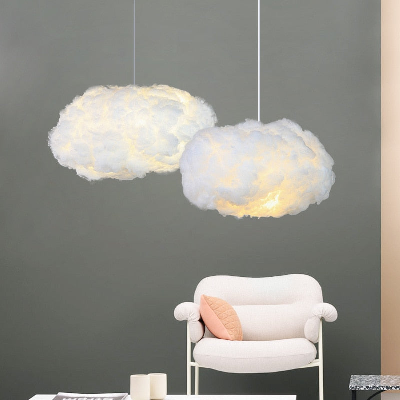 CloudGlow - Dreamy Cloud Inspired Hanging Light with Gentle  Diffused Lighting