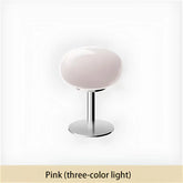 RadiantGlow - Sleek Table Lamp with Rounded Glass Shade