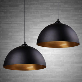 VintageGlow – Retro Dome Pendant Light for a Classic Kitchen Look