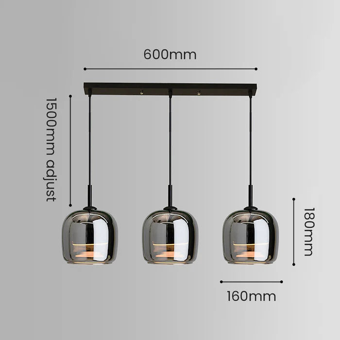 HaloGlint – Modern Pendant Light for Nordic Interiors with Adjustable hanging length