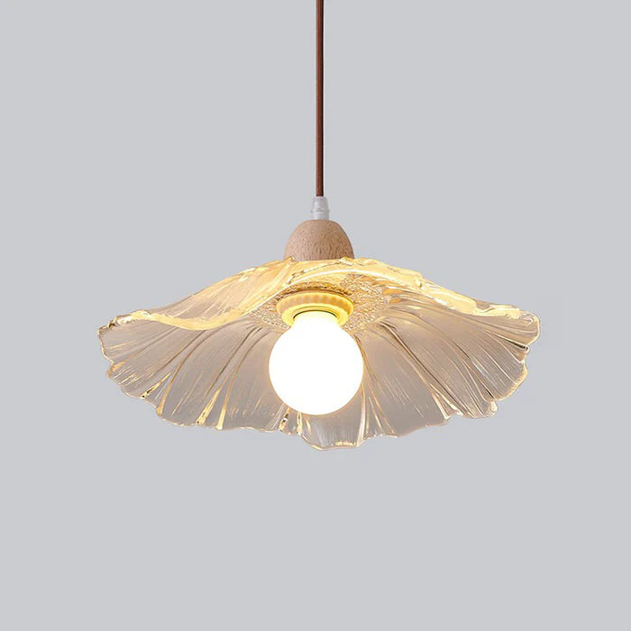 LumoWood - Creative Wood and Glass Ceiling Light for Hallways & Beyond