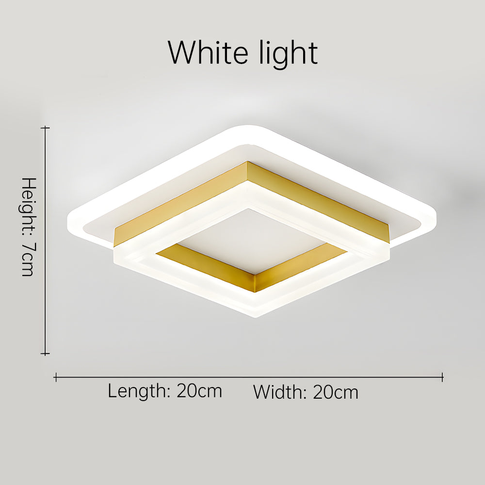 SquareHall - Sleek LED Ceiling Light for Modern Hallways and Bedrooms