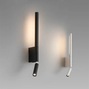 LumiGlide - Sleek LED wall lamp with adjustable rotation and modern design