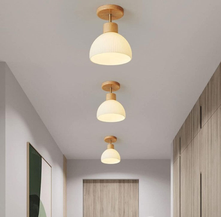 GlowVane – Energy-Efficient Ceiling Light with Natural Charm