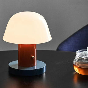 MushGlow - Stylish mushroom table lamp with whimsical design and soft lighting