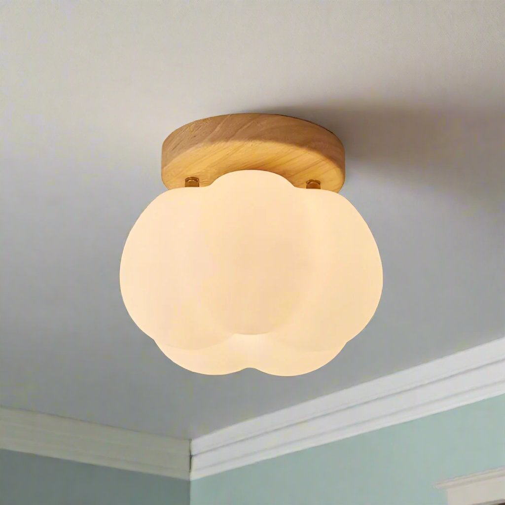 PumpkinGlow – Playful and Modern Flush Ceiling Lamp for Any Room